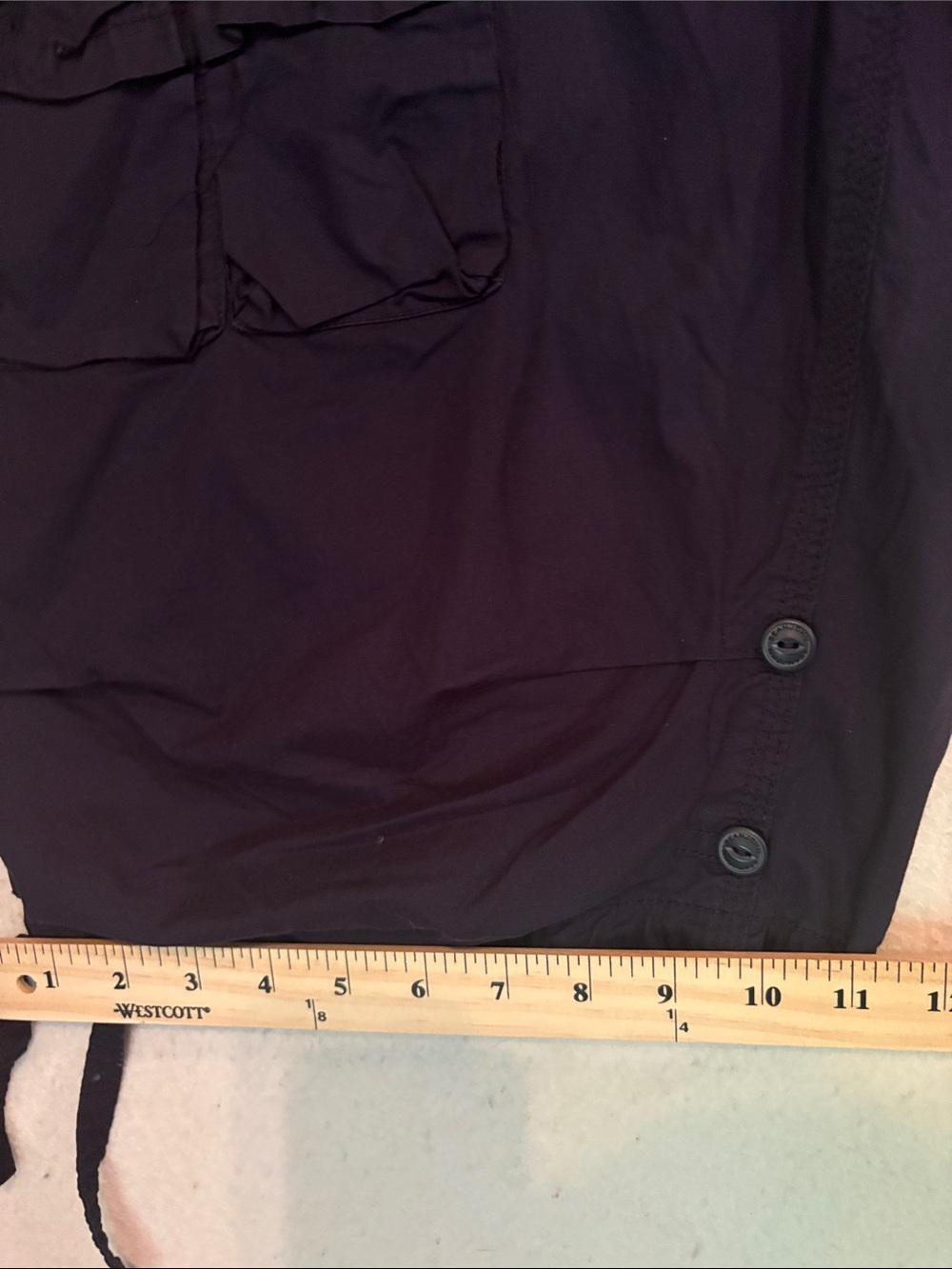 Sean John Cargo Shorts Mens 42 Navy Baggy Y2K Hip Hop Streetwear Utility - Picture 7 of 12